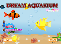 Огромный аквариум в игре для девочек