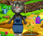 Кот Том садовник 