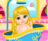 Ванна для Малышки принцессы Рапунцель 