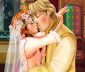 Анна и Кристофф. Свадебный поцелуй