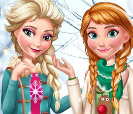 Новая зимняя одежда для принцесс Эльзы и Анны