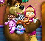 Маша и Медведь на игрушечной фабрике