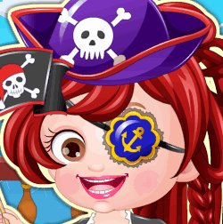 Малышка Хейзел в роли пирата