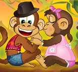Одевалка для влюбленных обезьянок