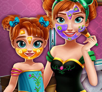 Реальный макияж для принцессы Анны и ее дочурки