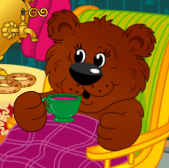 Чаепитие у медвежонка: Найди 8 отличий