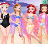Принцессы Диснея: Пляжные наряды-2