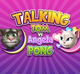 Говорящие кошки Анжела и Том играют в пинг - понг
